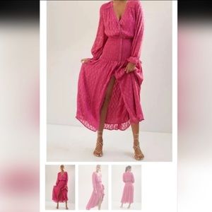 Anthropologie Smocked Maxi Dress